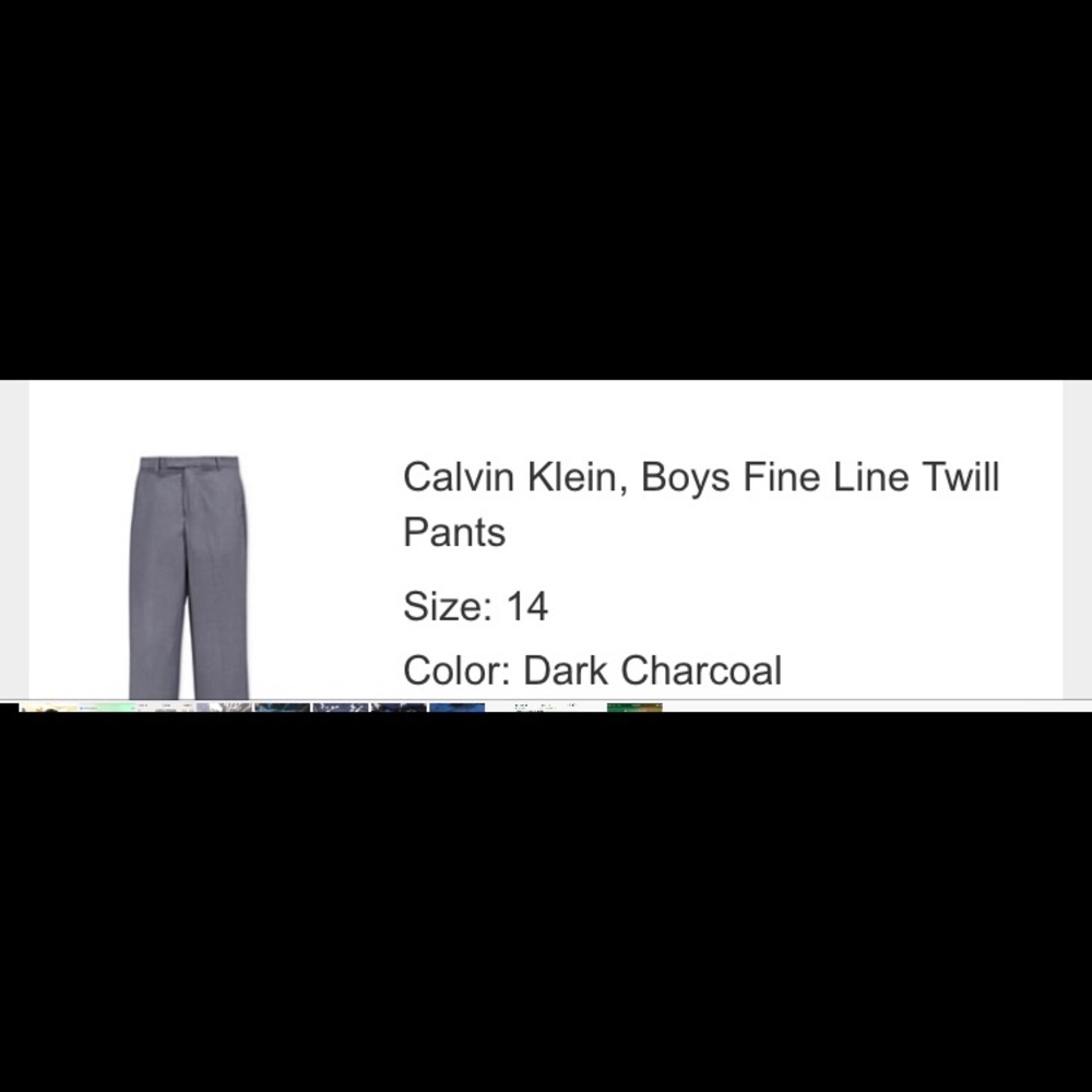 Boys Calvin Klein suit pants